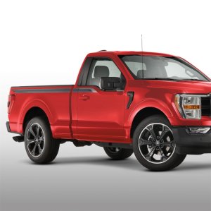Ford F-150 Wheel Kit - Ford Racing - Gloss Black Finish, 22 in. x 9.5 in., Offset 44mm - Black w/Machined Face - `15-`23